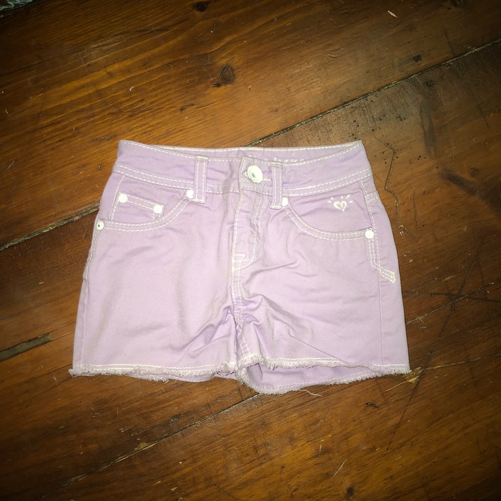 lilac purple girls shorts justice
